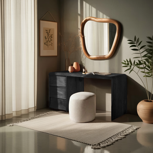 Modern Organic Vanity Table For Bedroom Space