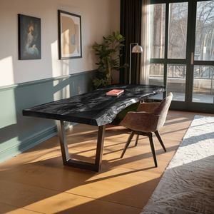 Mid Century Natural Wooden Tabletop For Decor