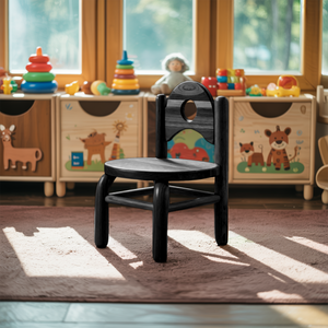 Montessori Toddler Chair With Round Backrest For Playroom Preschool And Nursery