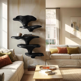 Mid Century Wooden Mushroom Shelf For Living Room Furniture Decor