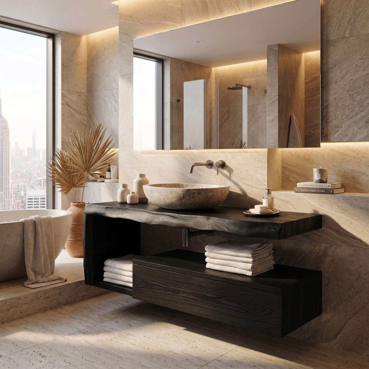Modern Floating Bathroom Vanity For Spa