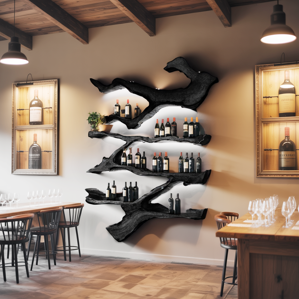 Farmhouse Wine Holder For Furniture Wine Rack Display