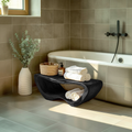 Minimalist Organic Shower Bench For Bathroom Or Spa
