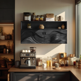 Industrial Wooden Wall Mounted Bookshelf For Home Office Storage