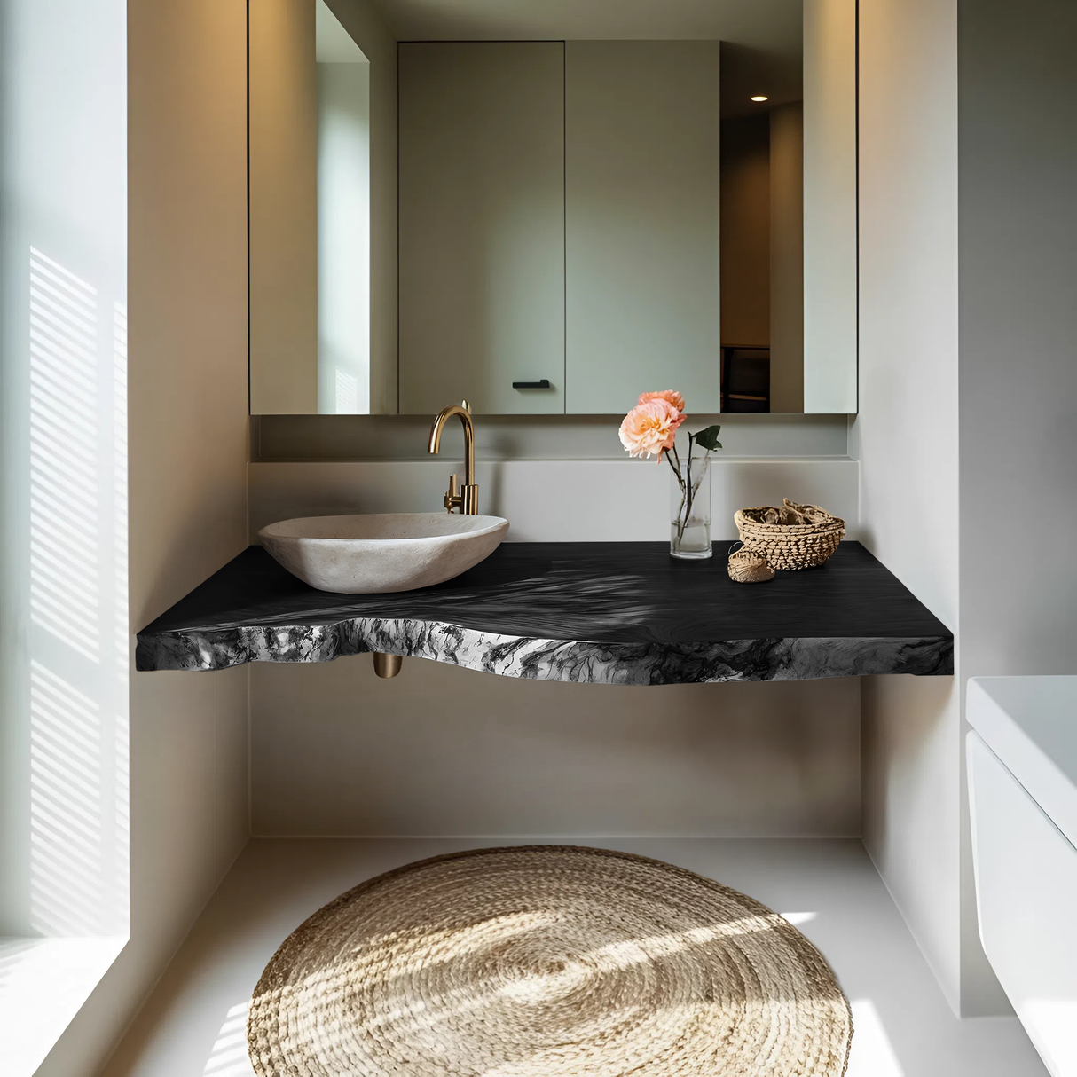 Mid Century Floating Vanity For Stylish Bathroom