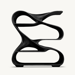 Modern Sculptural Wooden Bookshelf For Living Room Or Office Display