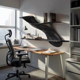 Handcrafted Natural Wood Shelving Unit For Home Library Storage