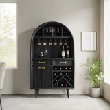 Modern Arched Wine Cabinet For Dining Room
