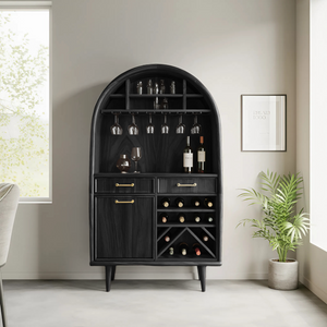 Modern Arched Wine Cabinet For Dining Room
