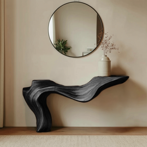 Rustic Live Edge Console Table for Entryway Design Ideas