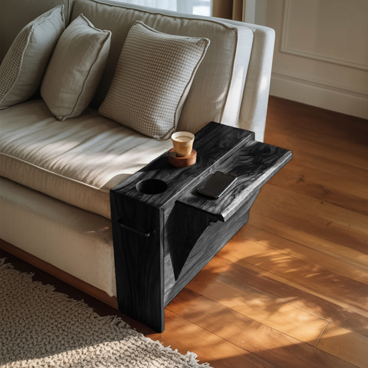 Mid Century Wooden Side Table For Bedroom Or Lounge