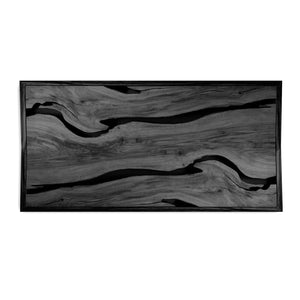 Contemporary Live Edge Headboard With Natural Woodgrain