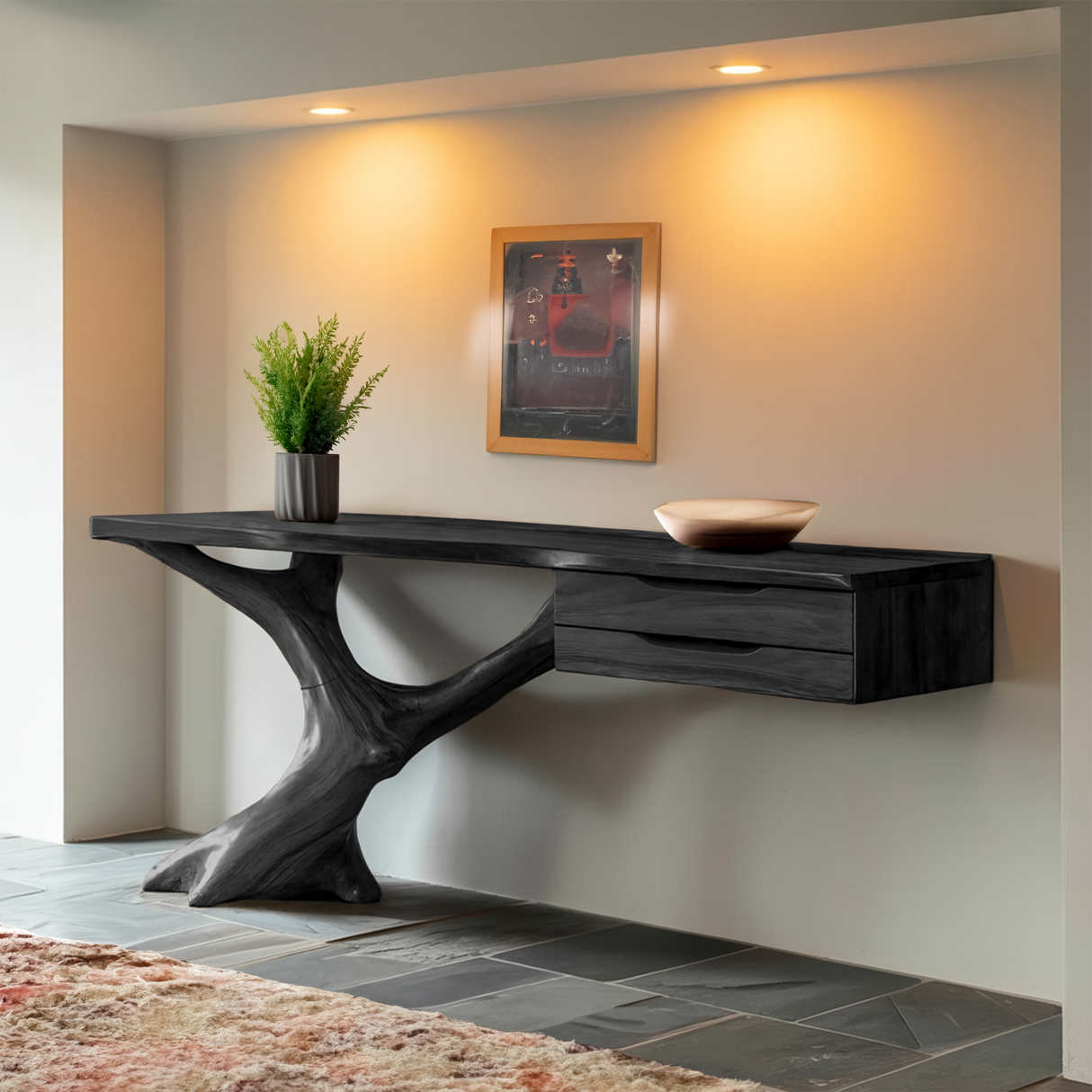 Handcrafted Wooden Console Table For Entryway Design