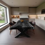 Kitchen Decor Handcrafted Live Edge Dining Table Premium