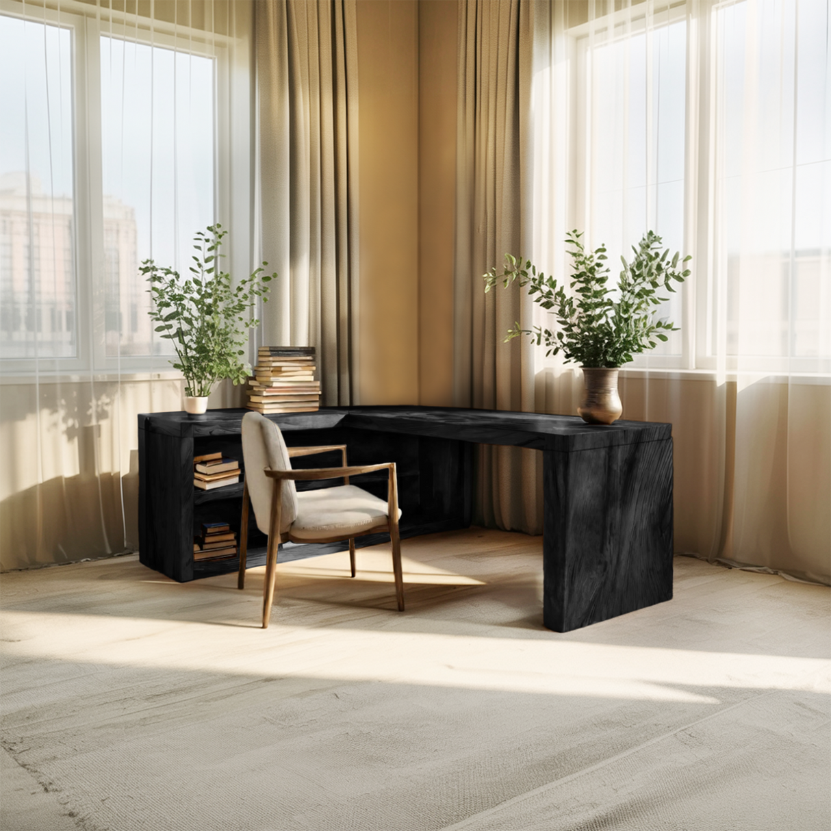 Modern L Shaped Desk For Workspace