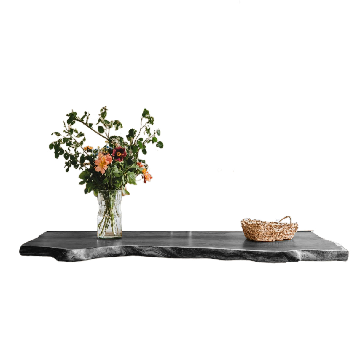 Farmhouse Live Edge Tabletop Charming Dining Room Decor