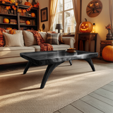 Handcrafted Wooden Live Edge Coffee Table Livingroom Decor Ghost Vibes