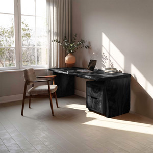 Mid Century Desk Corner Work Desk For Study Area