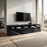 Modern TV Console With Shelf And Drawers For Living Room