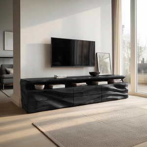 Modern TV Console With Shelf And Drawers For Living Room