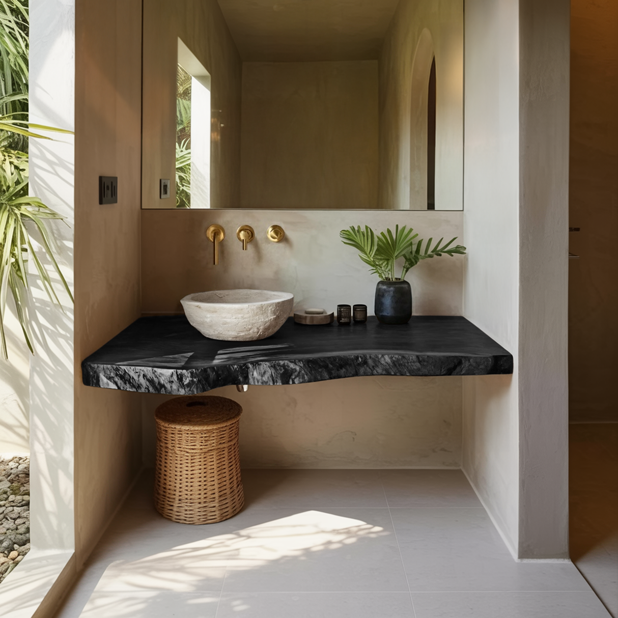 Farmhouse Wooden Vanity For Bathroom Decor