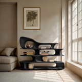 Modern Sculptural Standing Shelf For Living Room