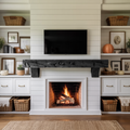 Rustic Fireplace Mantel Beam For Cozy Living Room Decor