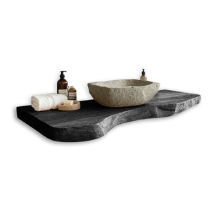 Rustic Live Edge Vanity For Modern Bathroom Designs