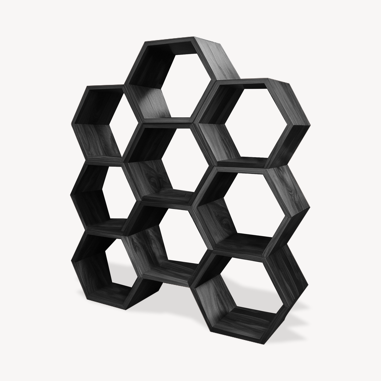 Geometric Honeycomb Plant Shelf Modular Wall Unit For Garden And Patio