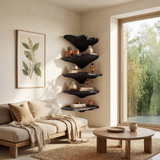 Minimalist Leaf Corner Shelf Bedroom Wall Decor Display