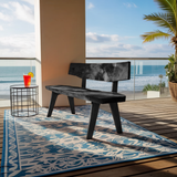 Modern Outdoor Wooden Bench For Garden And Patio