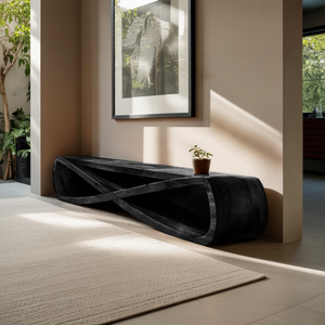 Infinity Sculpture Bench For Entryway Or Hallway