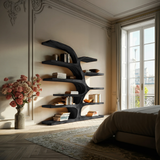 Handcrafted Curved Bookshelf For Living Room Furniture