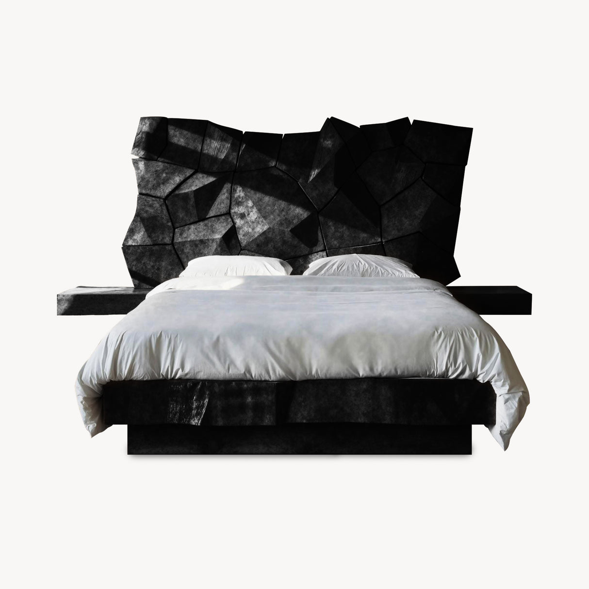 Modern Geometric Headboard Panel For King Or Queen Bed
