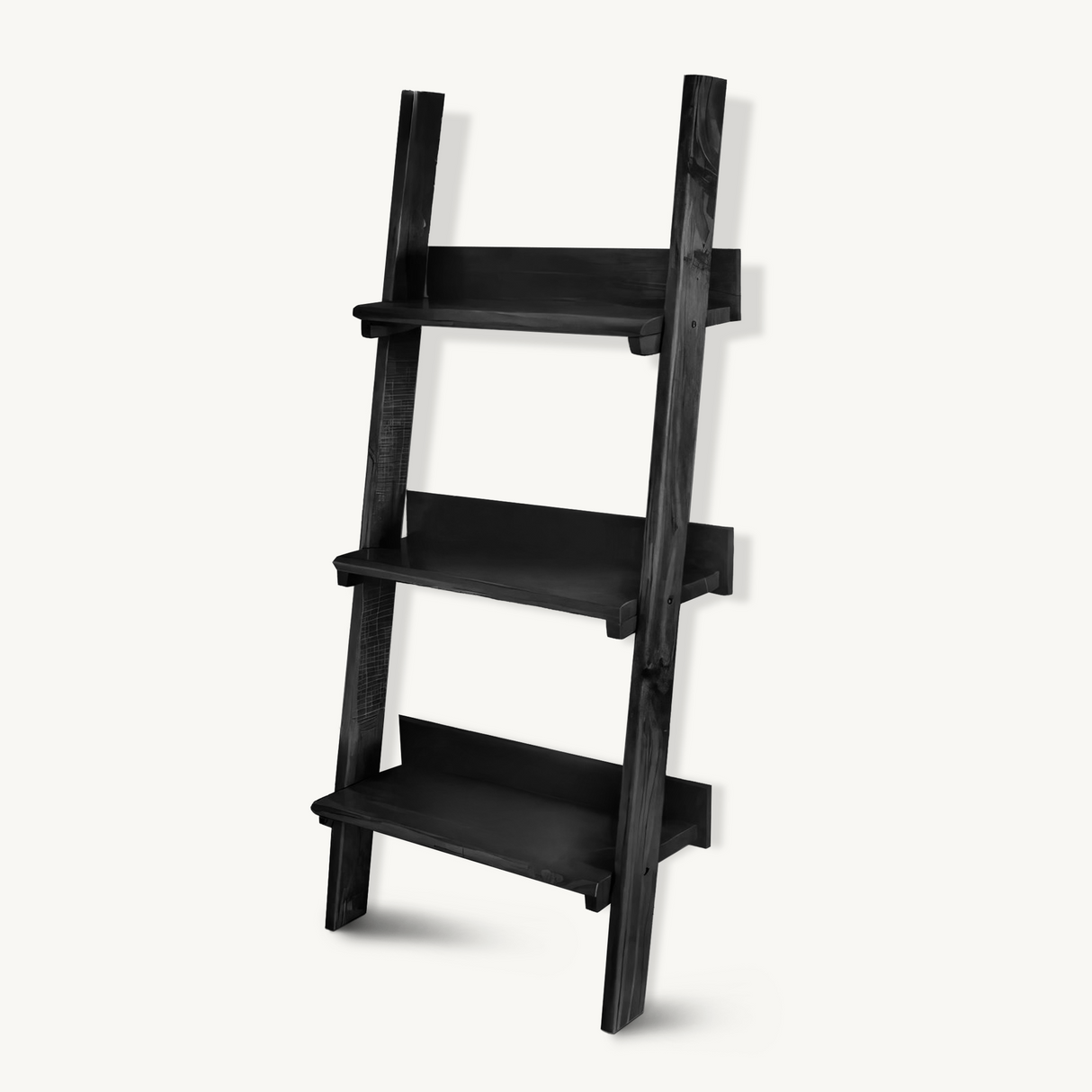 Rustic Ladder Shelf With Tiered Display For Bedroom And Living Room