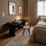 Handcrafted Wooden Live Edge Desk For Living Room Interior