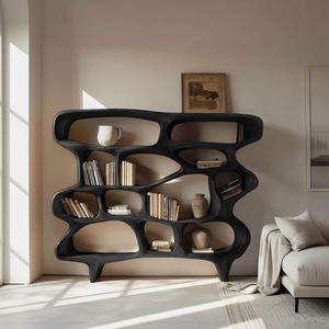 Organic Sculptural Bookshelf For Living Room Or Office Decor