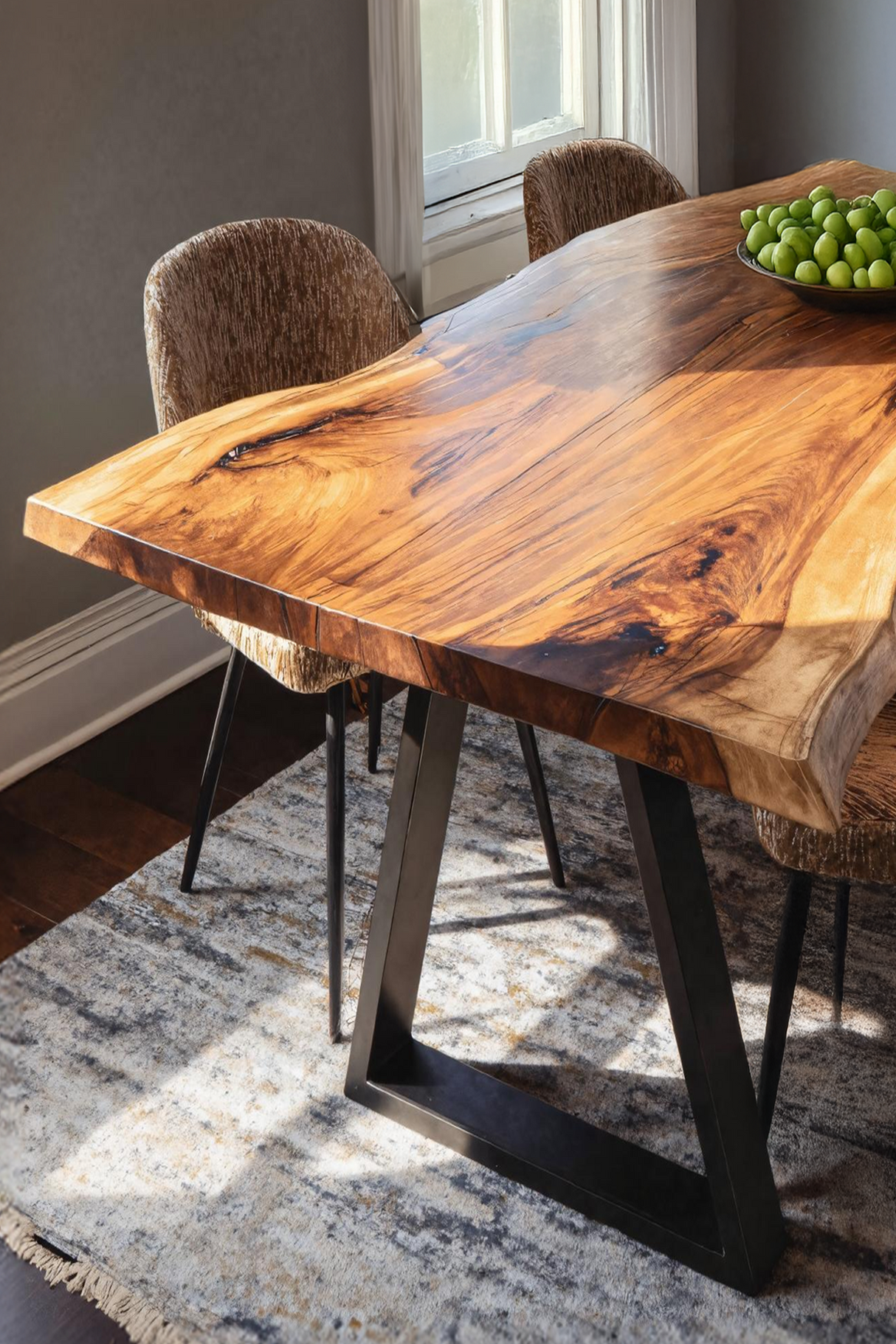 Dining Room Handcrafted Live Edge Dining Table Custom
