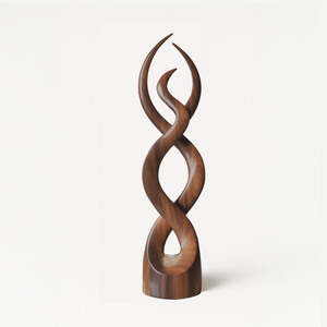 Modern Abstract Wooden Sculpture For Home Decor