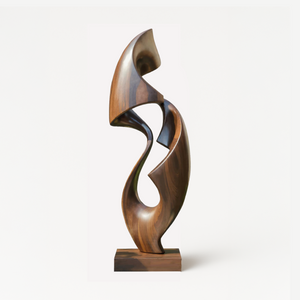Rustic Abstract Sculpture For Office Decor