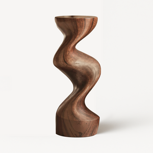 Farmhouse Solid Wood Abstract Sculpture For Garden