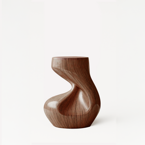 Handcrafted Solid Wood Abstract Sculpture For Entryway