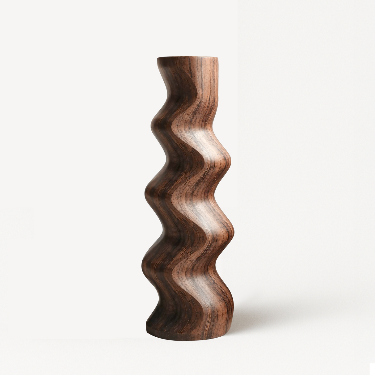 Mid Century Abstract Wood Sculpture For Home Decor