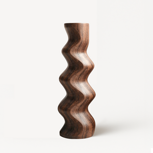 Mid Century Abstract Wood Sculpture For Home Decor
