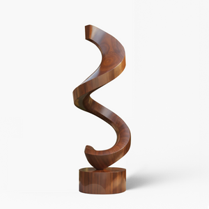 Handcrafted Wooden Sculpture For Garden Art Decor