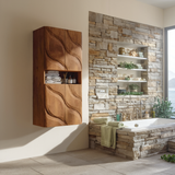 Contemporary Bathroom Cabinet Waves Design For Bathroom