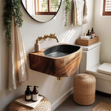 Modern Solid Wood Vanity Sink For Minimalist Bathroom Design