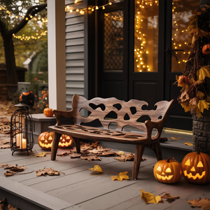 Mid Century Wooden Bench For Living Room Furniture Decor