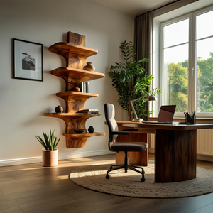 Modern Wooden Floating Bookshelf For Minimalist Home Decor