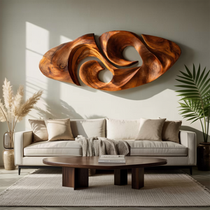 Modern Organic Sculptural Wall Art For Living Room